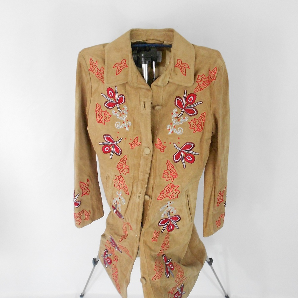 Women Long Flowery Jacket M by Prune